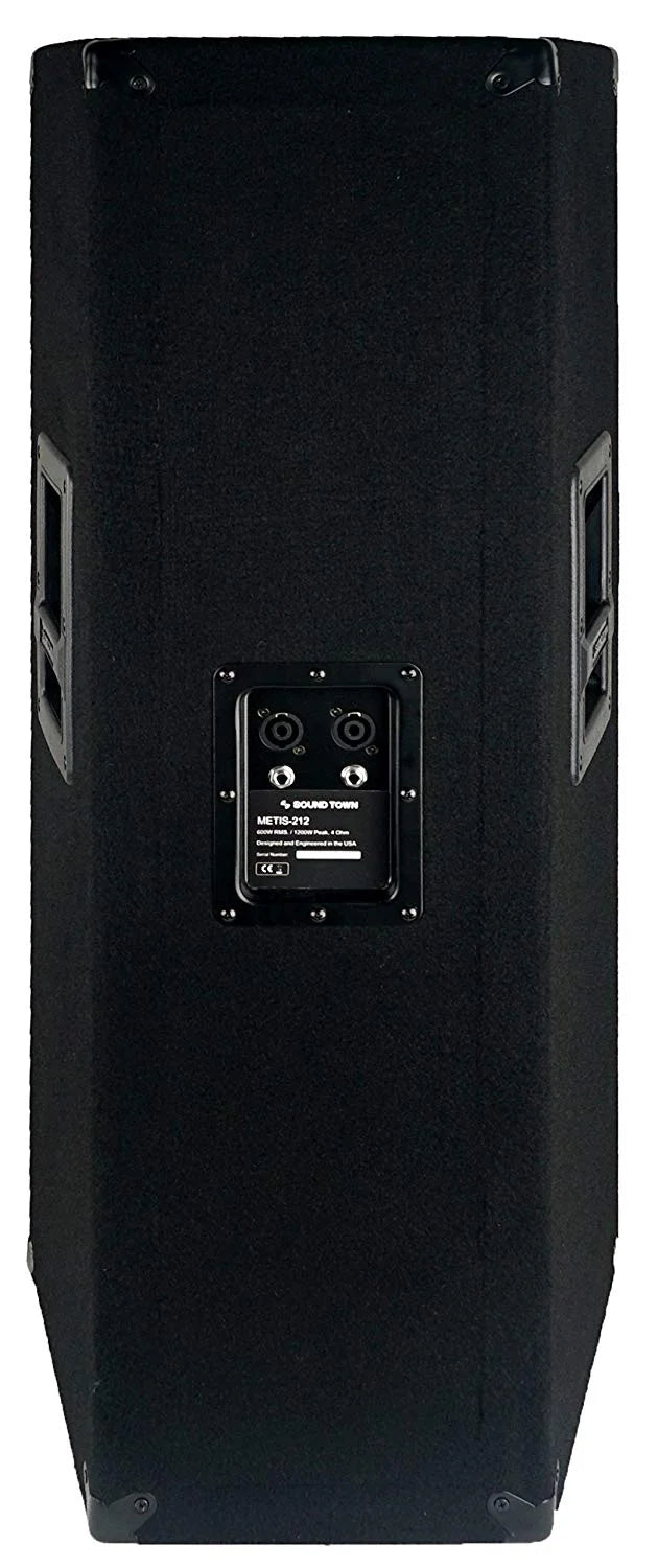 Dual 12" 1200W 2-Way Full-range Passive PA Speaker with Titanium Compression Driver R7852