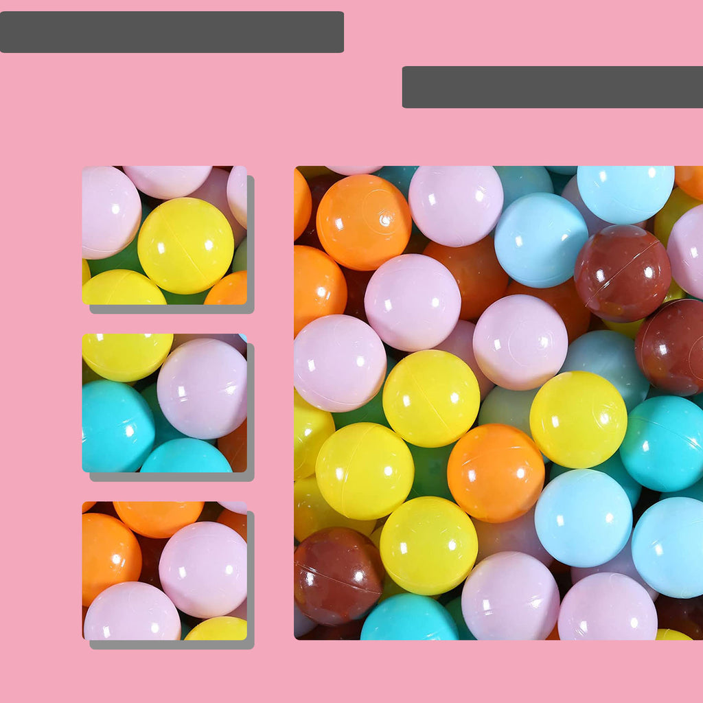 Crush Proof Plastic Ball Pit Balls, Pack of 100 V91059