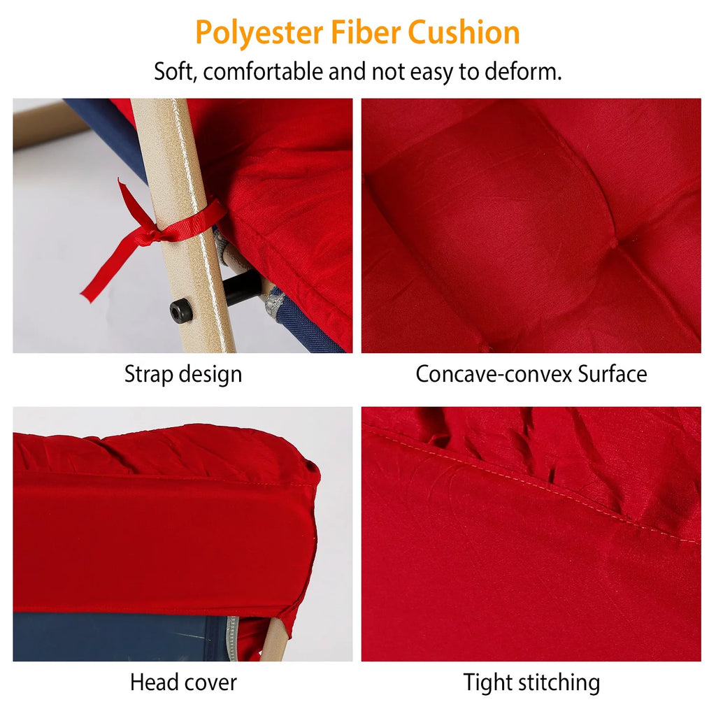 Red Outdoor Chaise Lounger Cushion P278