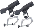 Fishing Rod Holders for Boat Canoe Folding Holder with 360 Degree Adjustable Large Clamp Opening - 2 Pack U242074