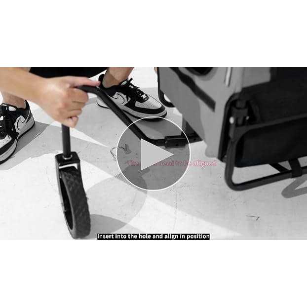 2-in-1 Dog Stroller Bike Trailer D829