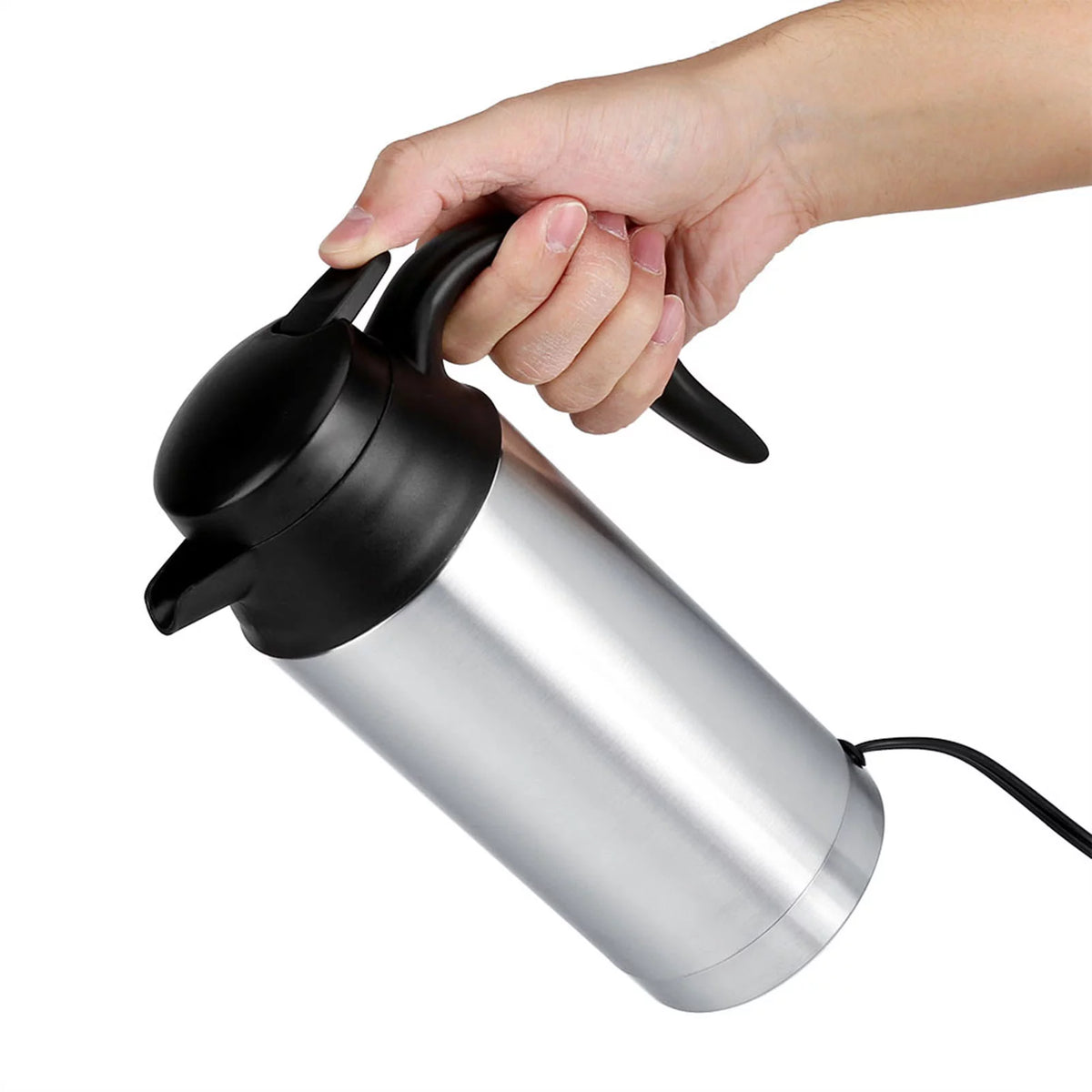 12V 750ml Stainless Steel Electric Car Kettle F5951