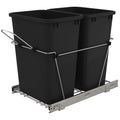 Black Pull Out Waste Containers T4036