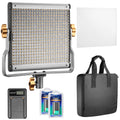 Dimmable Bi-Color 480 LED Video Light 3200-5600k with Battery and USB Charger R31307