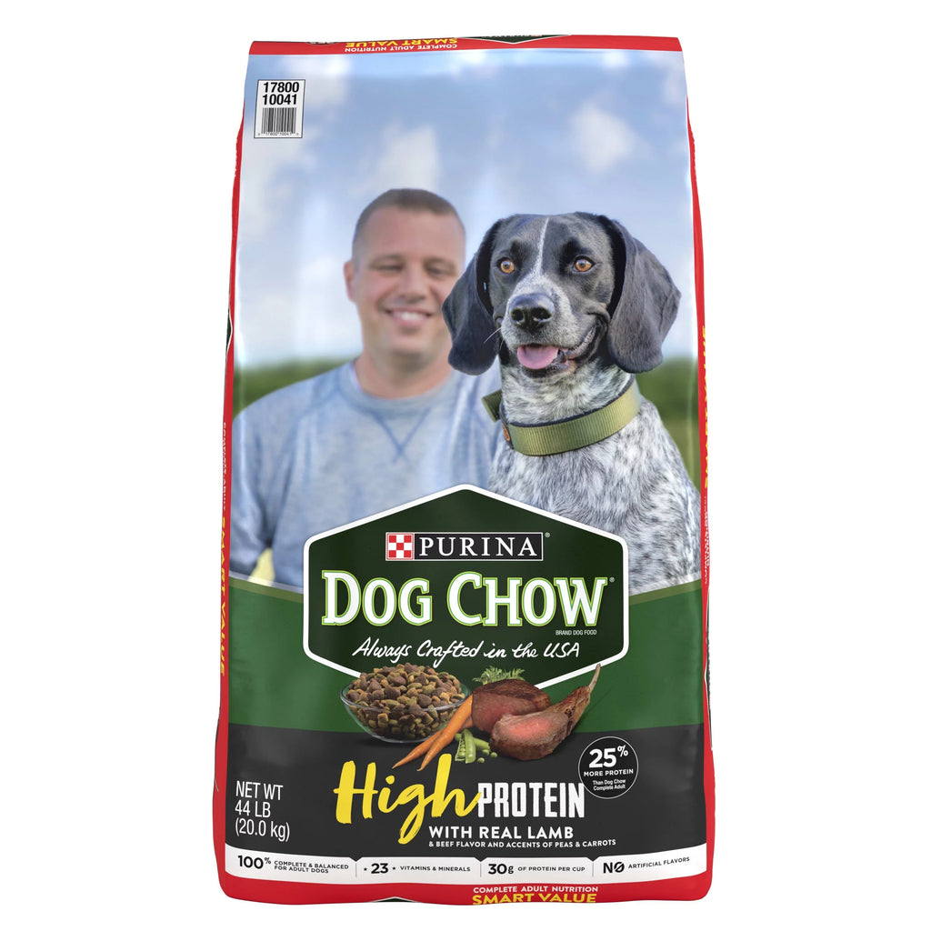 High Protein Dry Dog Food with Real Lamb & Beef Flavor, 44 lb. Bag O528