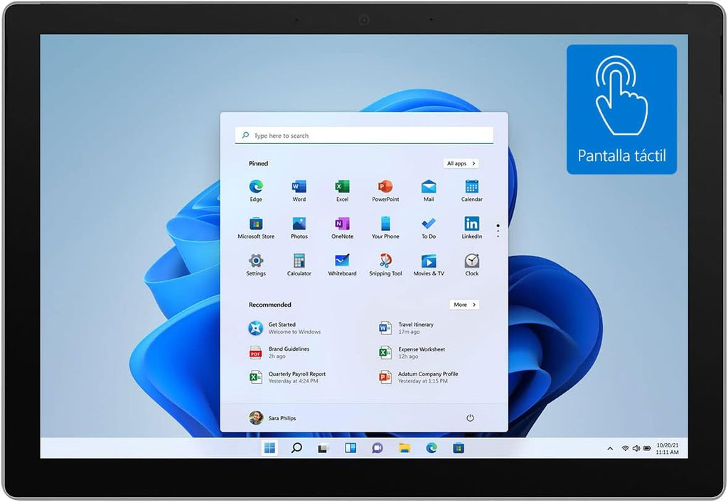 Surface Pro 128GB i5-1135G7 8GB RAM 12.3-inch Touchscreen Wi-Fi Quad-Core i5 Windows 11 Home Platinum Q510