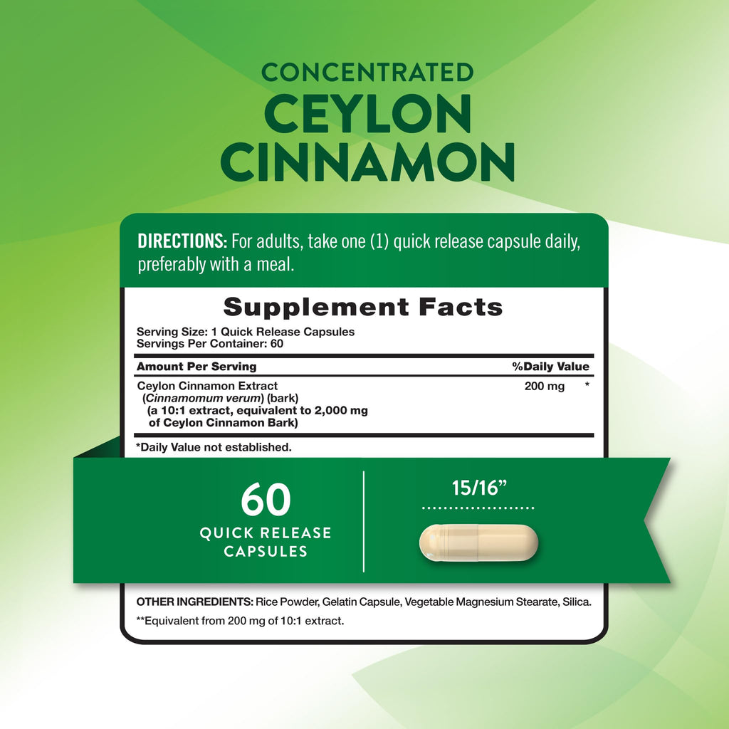 Ceylon Cinnamon Capsules Y3037