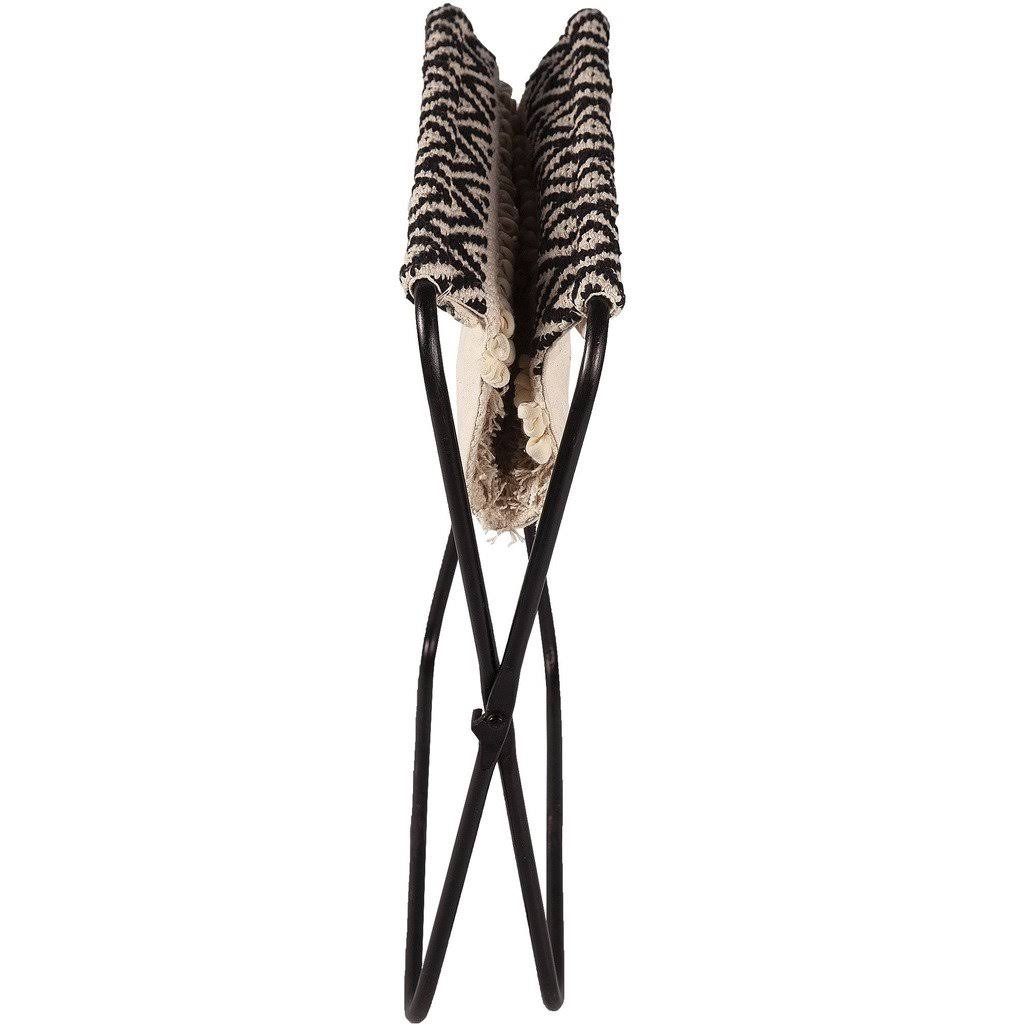 Natural and Black Stool L675
