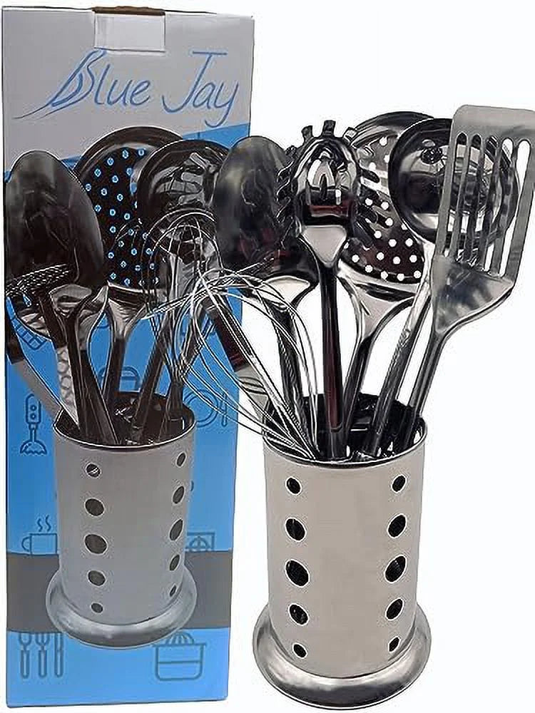 8 Piece Kitchen Utensils Set with Holder E568485
