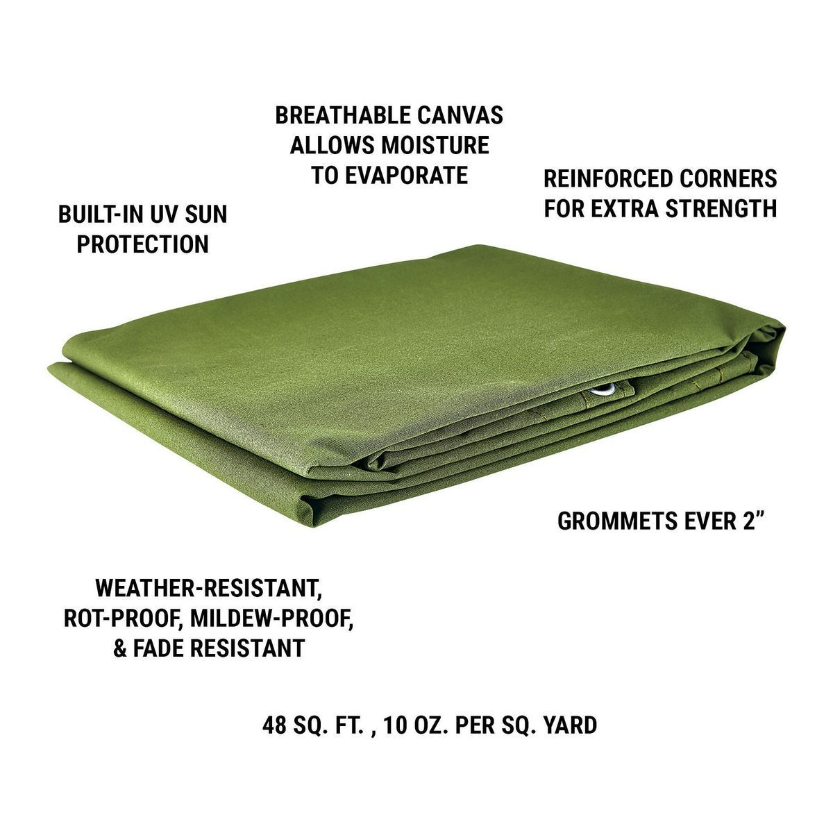 6 ft. x 8 ft. Canvas Tarp R6171
