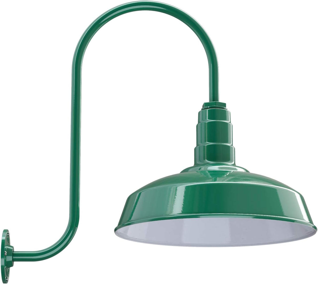 16 Dome 23 Gooseneck Galvanized Outdoor Wall Mounted Barn Light H418587