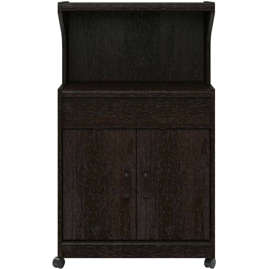 Microwave Cart with Shelf Espresso H91206