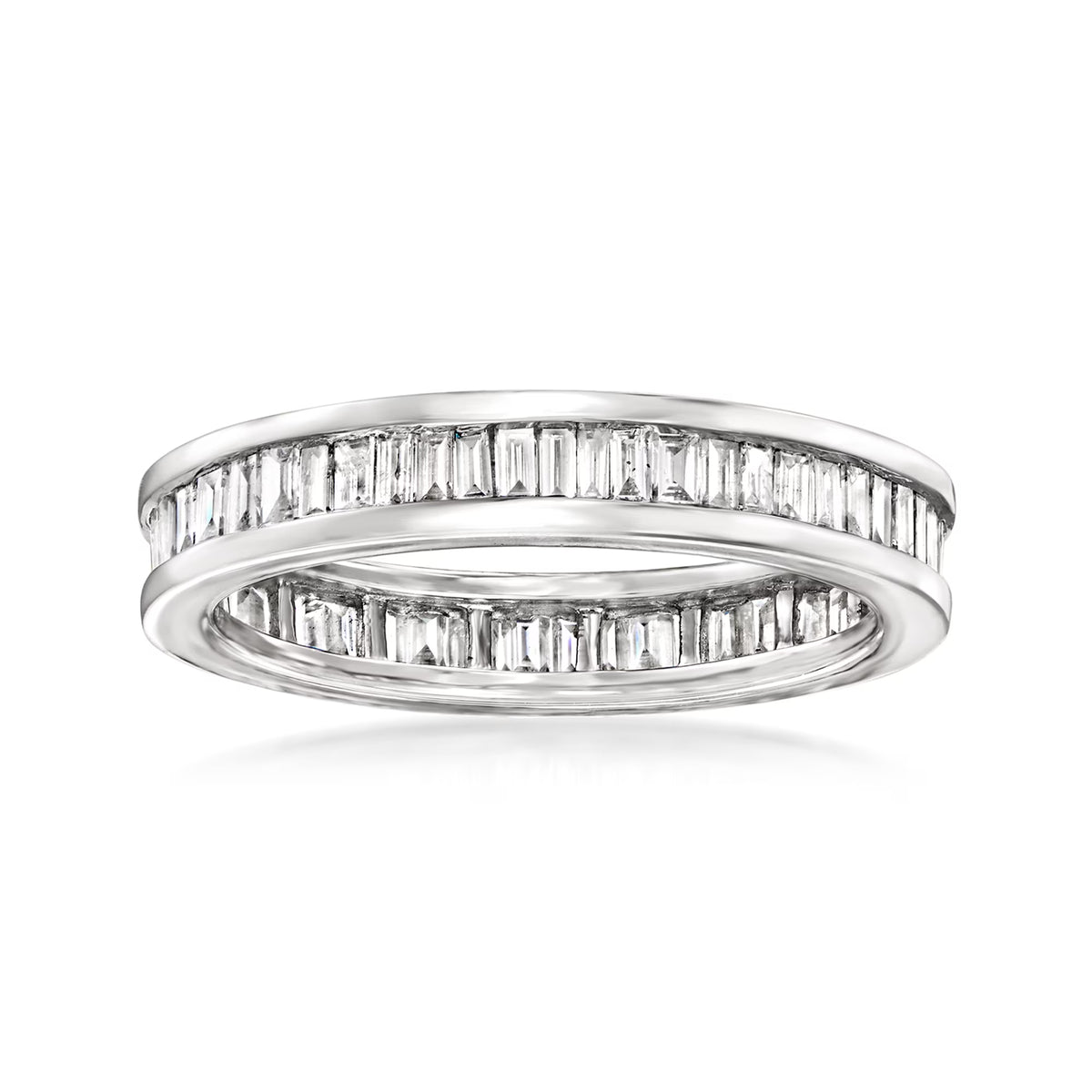 1.00 ct. t.w. Channel-Set Baguette Diamond Eternity Band in 14kt White Gold C79498