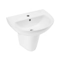 Glossy White Wall Mount Sink W35857