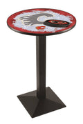 42 in. Black Pub Table S833416