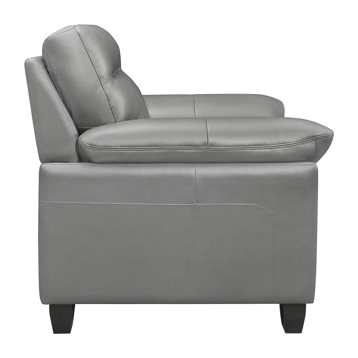 Gray Leather Upholstered Chair W32355