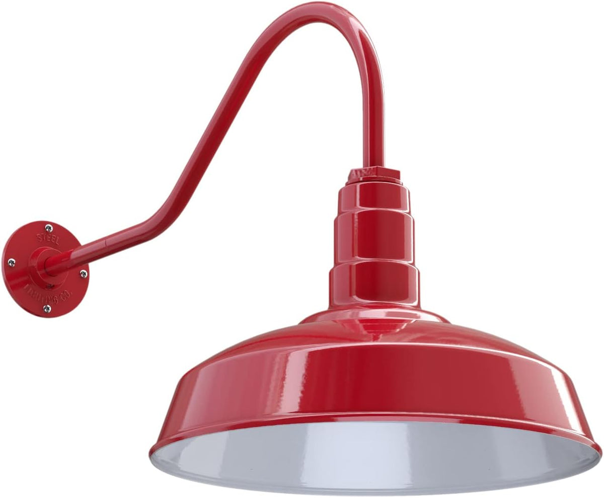 16 Dome 23 Gooseneck Galvanized Outdoor Wall Mounted Barn Light H418587
