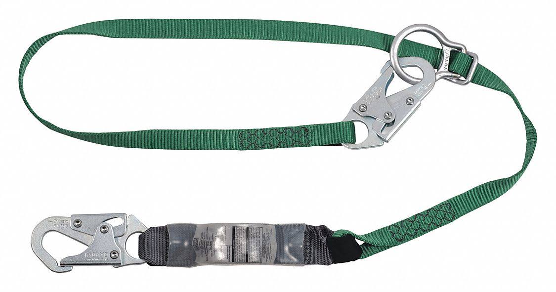 Green Shock-Absorbing Lanyard B6810