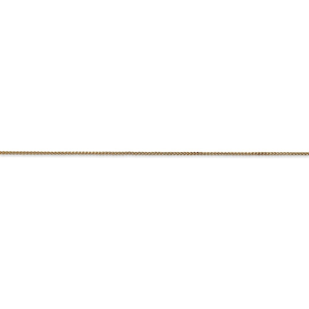 14k Yellow Gold .85mm Wheat Chain Necklace 16inch H5116