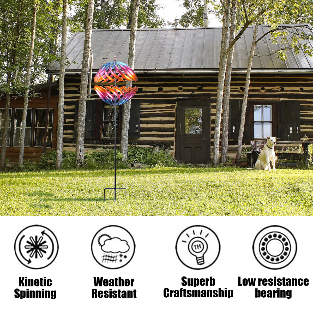 6.5FT Metal Kinetic Wind Spinner B428585