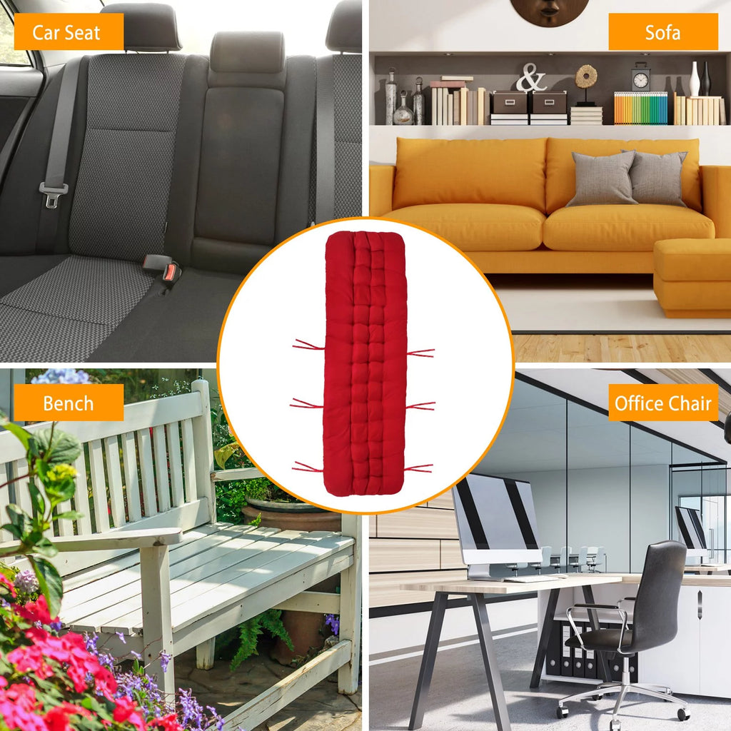 Red Outdoor Chaise Lounger Cushion P278