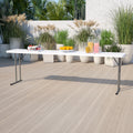 White Plastic Folding Indoor-Outdoor Training Table R994998