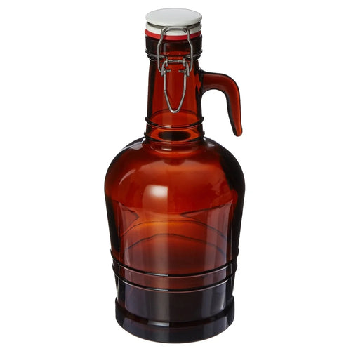 2 Liter Amber Glass Growler Set of 4 D57343