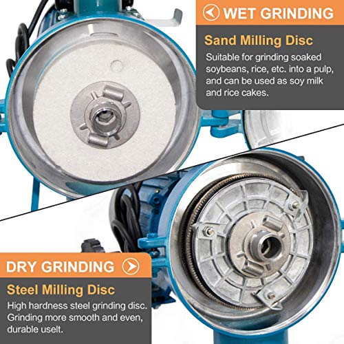 3000W Electric Grain Grinder Mill with Funnel V47669