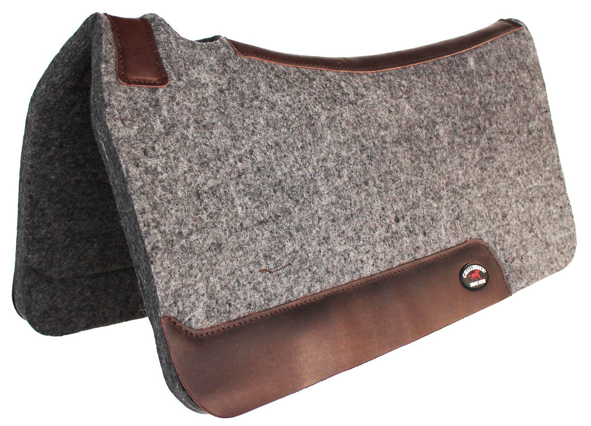 Grey Wool Felt Western Saddle Pad N7568