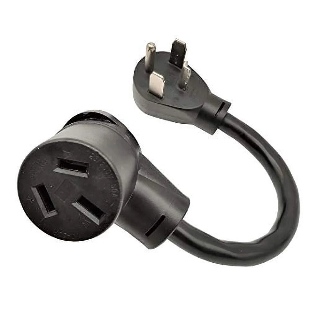4 Prong Dryer Plug to Electric Stove Receptacle Adapter Cord 30A 250V 1FT C712635