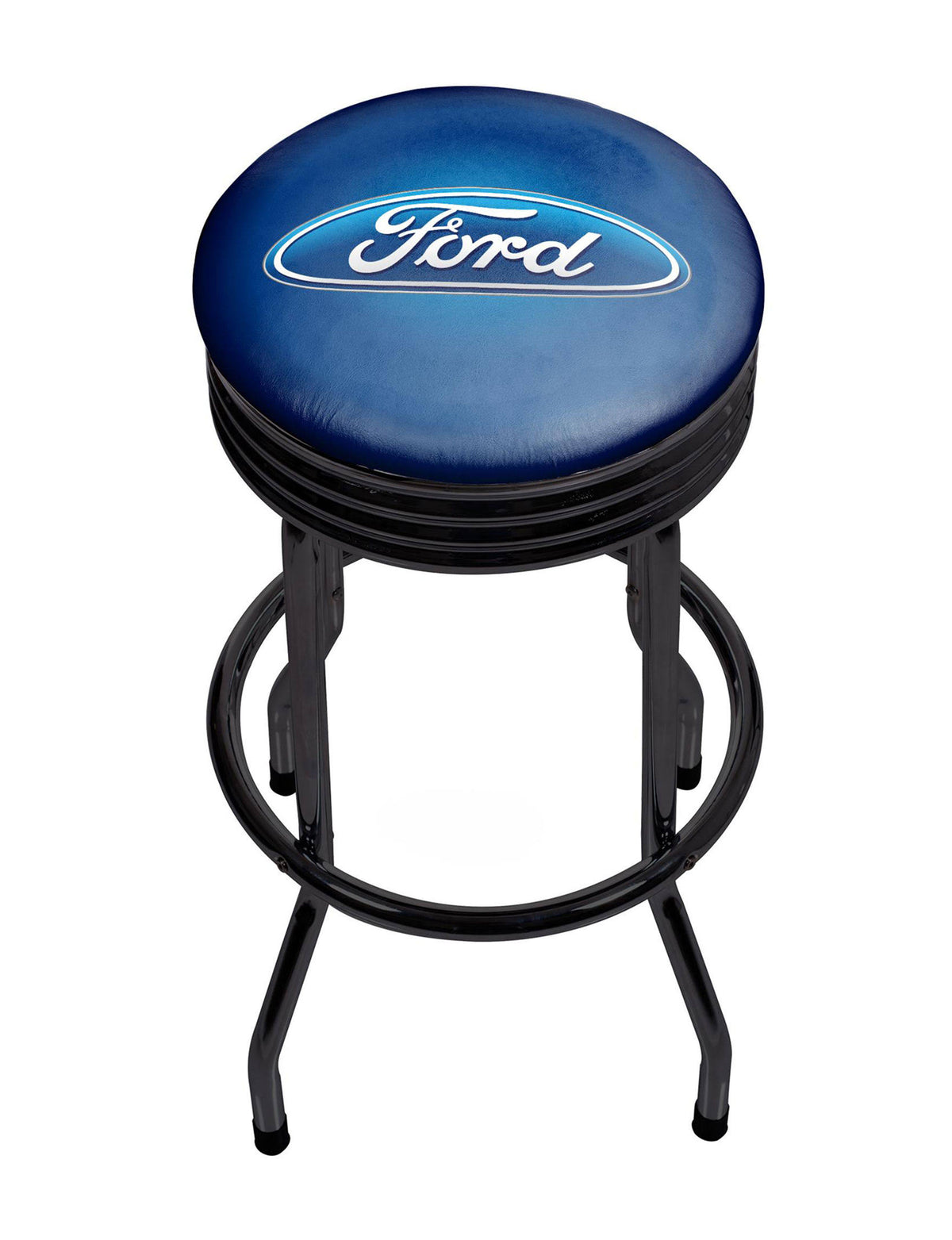 Black Ribbed Bar Stool U696960