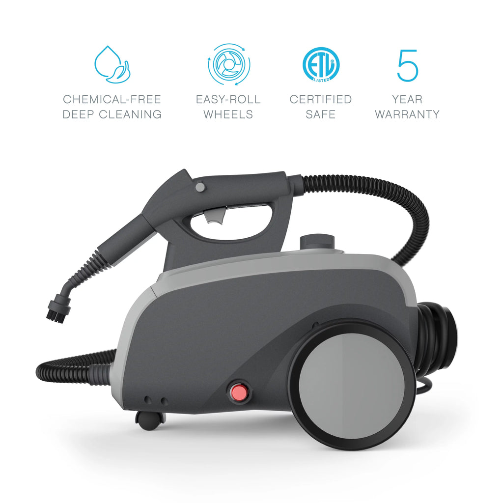Rolling Steam Cleaner with 18 Accessories M431487