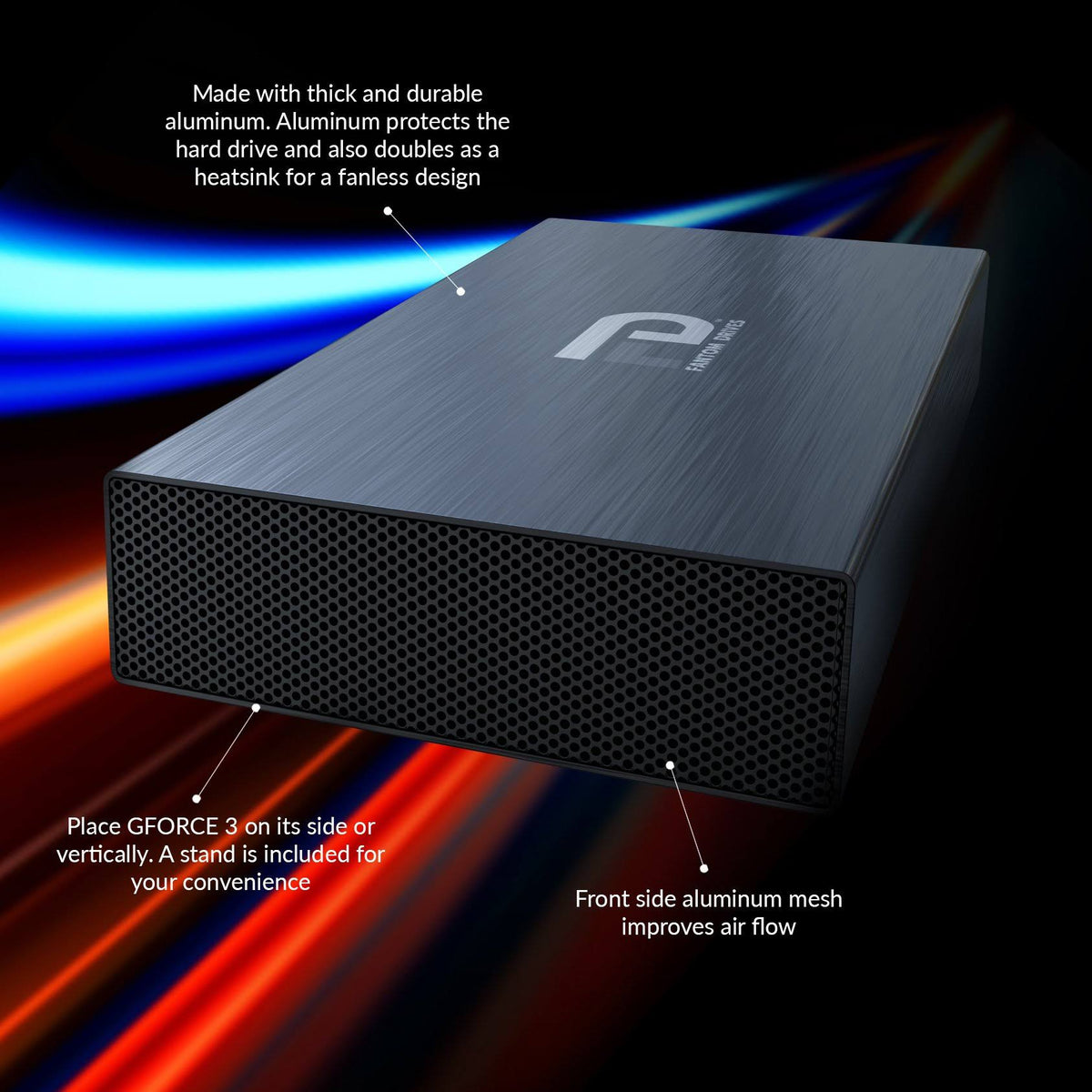 10TB 7200RPM USB3.0/eSATA Aluminum External Hard Drive O898