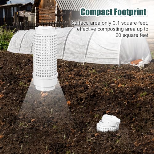 2 Pcs Inground Worm Composter L46002
