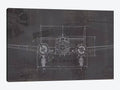 Canvas Wall Decor Prints - Plane Blueprint IV Wings T641866
