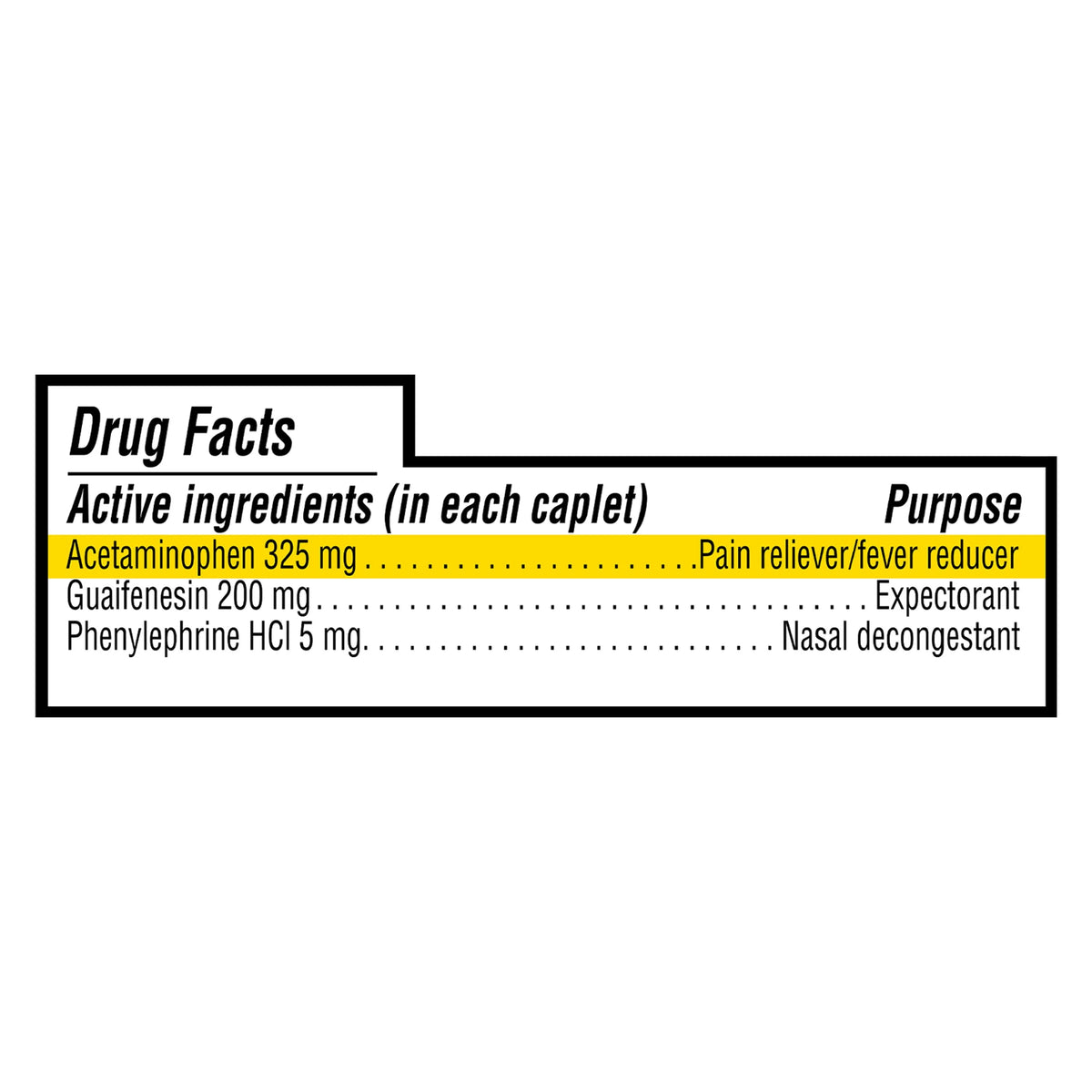 Acetaminophen Caplets 325mg, 24 Count K702