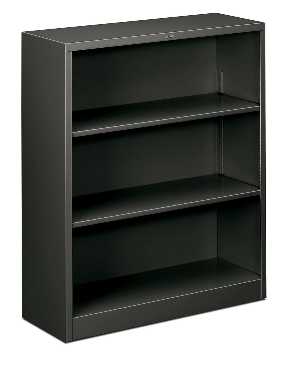 Charcoal Steel 3-Shelf Bookcase V3474