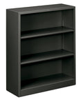 Charcoal Steel 3-Shelf Bookcase V3474