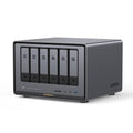 6-Bay Desktop NAS, Intel i5 1235u 10-Core CPU, 8GB DDR5 RAM, 128G SSD, 2 * 10GbE, 2 * M.2 NVMe Slots, 8K HDMI, 2 * TBT4, Network Attached Storage W72737
