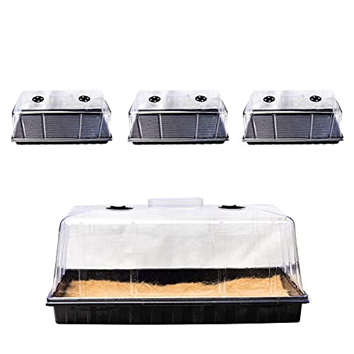 3 Pack 1020 Trays with Humidity Domes D986