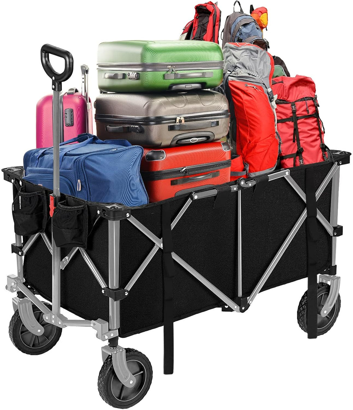 Folding Wagon Cart with Wheels W634