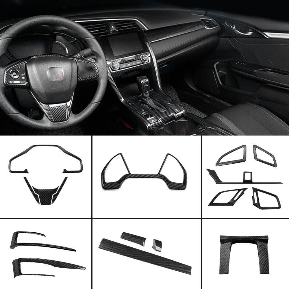 Car Interiors Decorative Trim Air Outlet Steering Wheel Cover 16Pcs Q376520