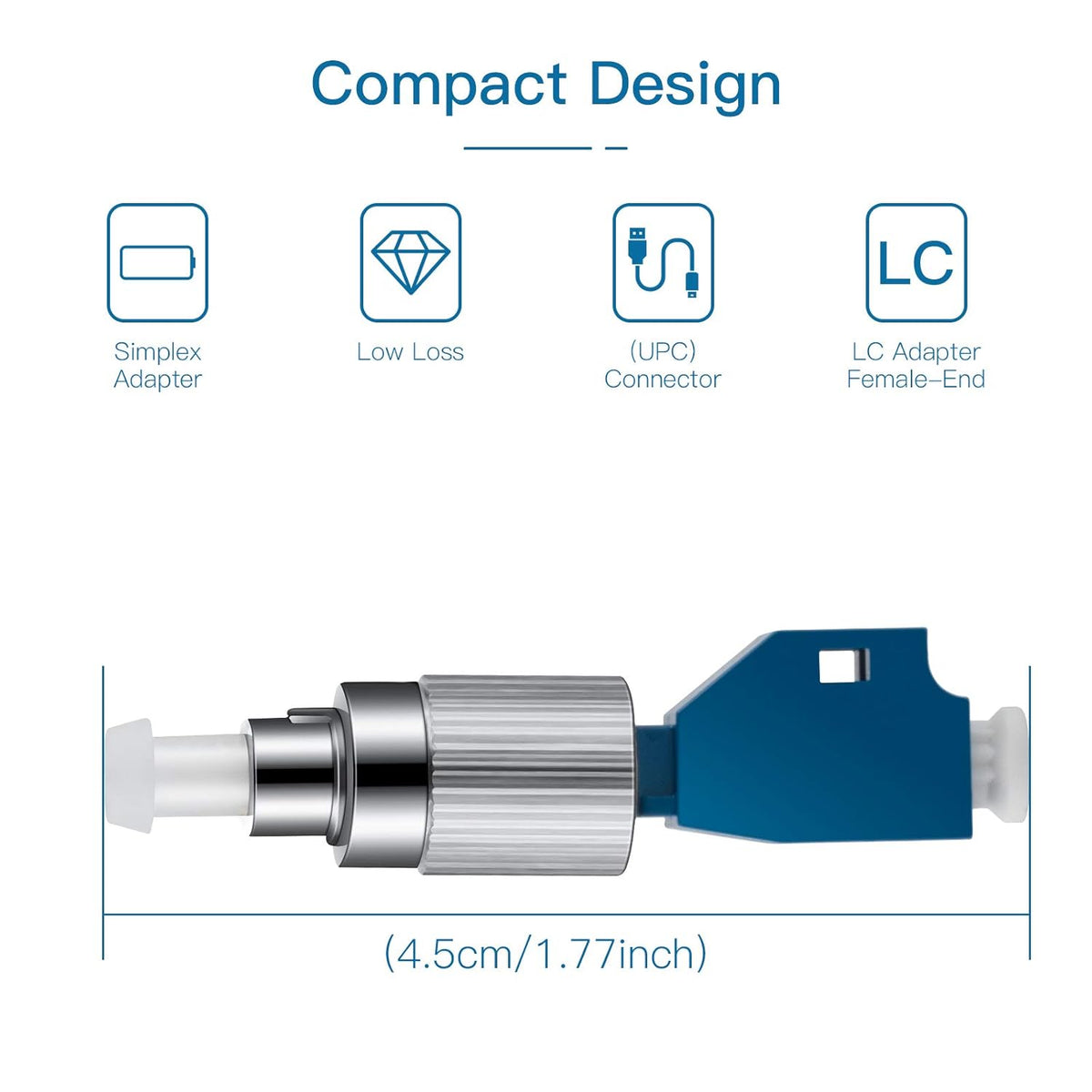 10PC FC Male to LC Female and SC Male to LC Female Fiber Adapter I8078