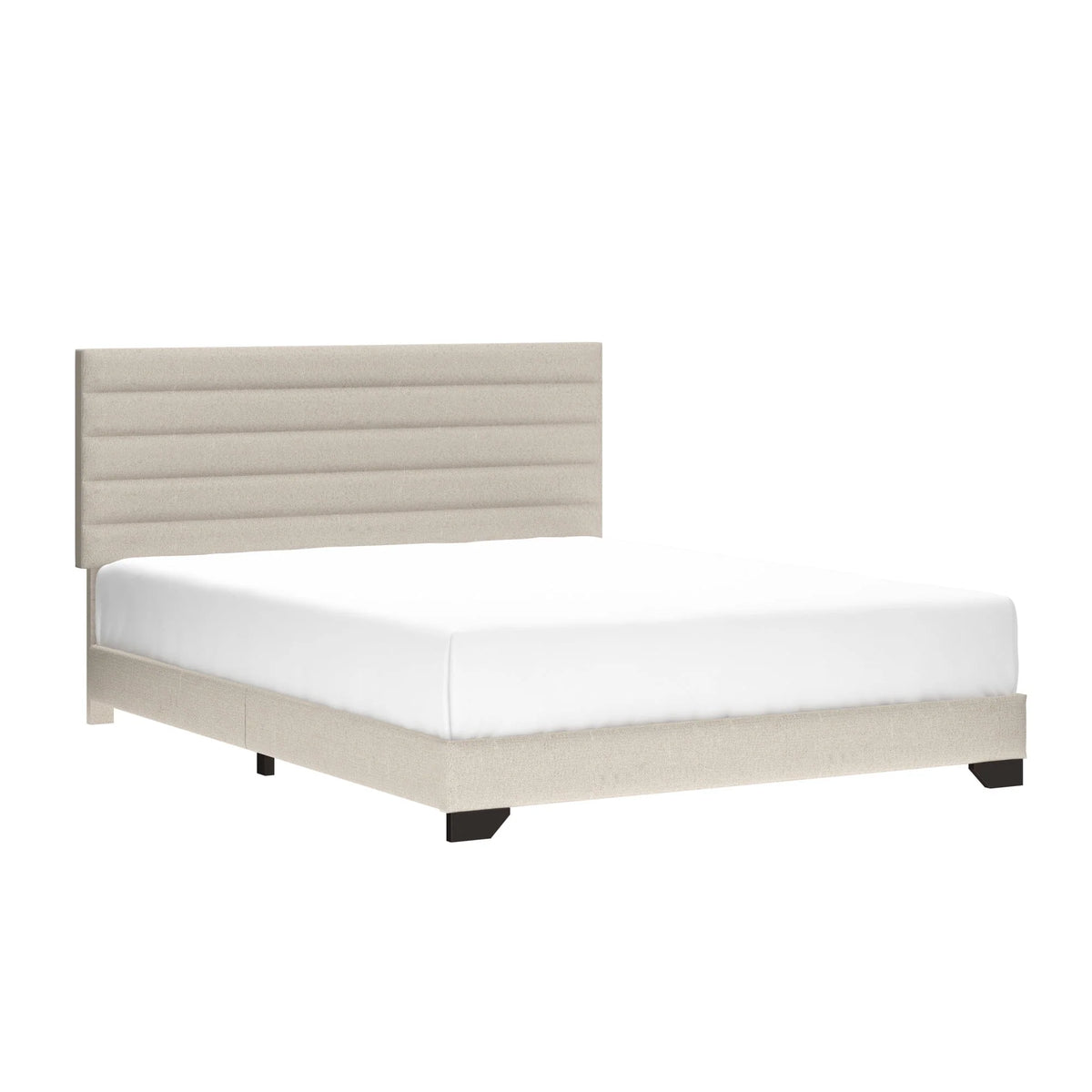 Charcoal Upholstered Queen Platform Bed T6453