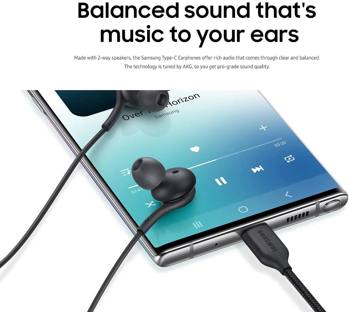 25W Type C UL Certified Charger with USB C Cable and USB Type C Headphones C25333