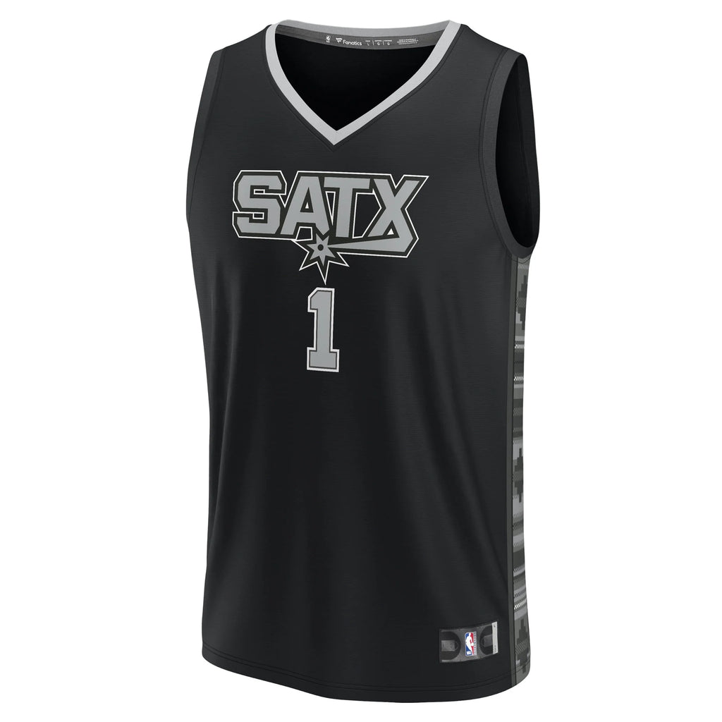 Black Victor Wembanyama Jersey T1033