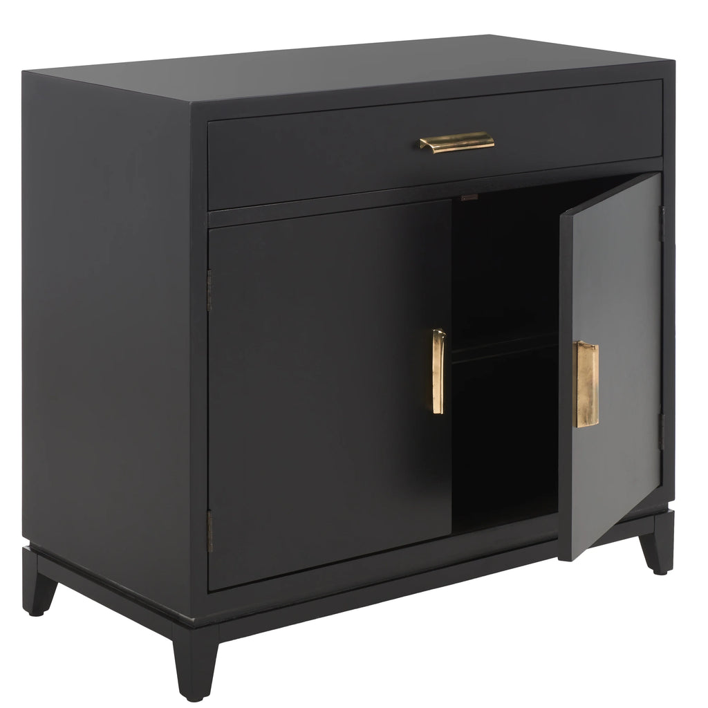 Black 2 Door 1 Drawer Chest H805685