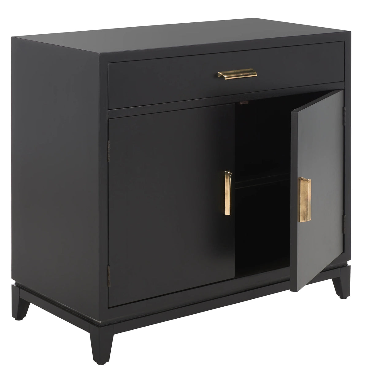 Black 2 Door 1 Drawer Chest H805685