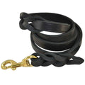 Braided Leather Leash J5325