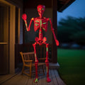 5.4Ft Posable Skeleton with Glowing Eyes H40310